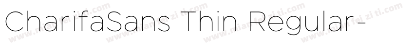 CharifaSans Thin Regular字体转换